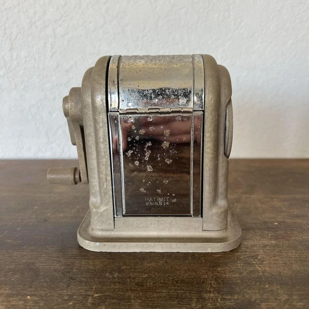 Vintage Boston Ranger 55 Pencil Sharpener 6 Hole Adjustable Point Selector USA